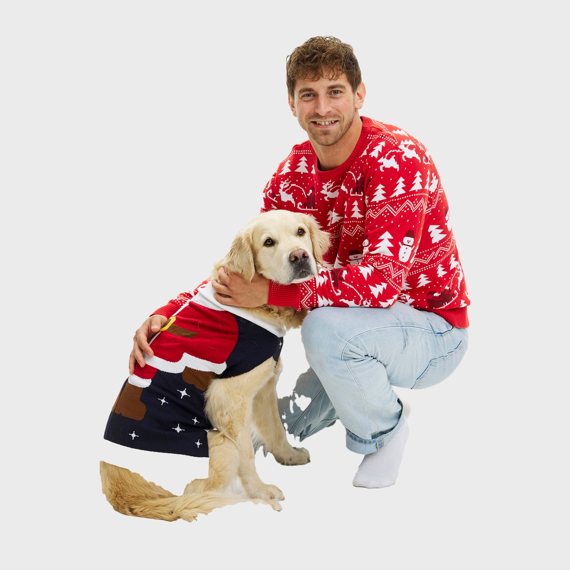 Santas lille hjælper hundejulesweater